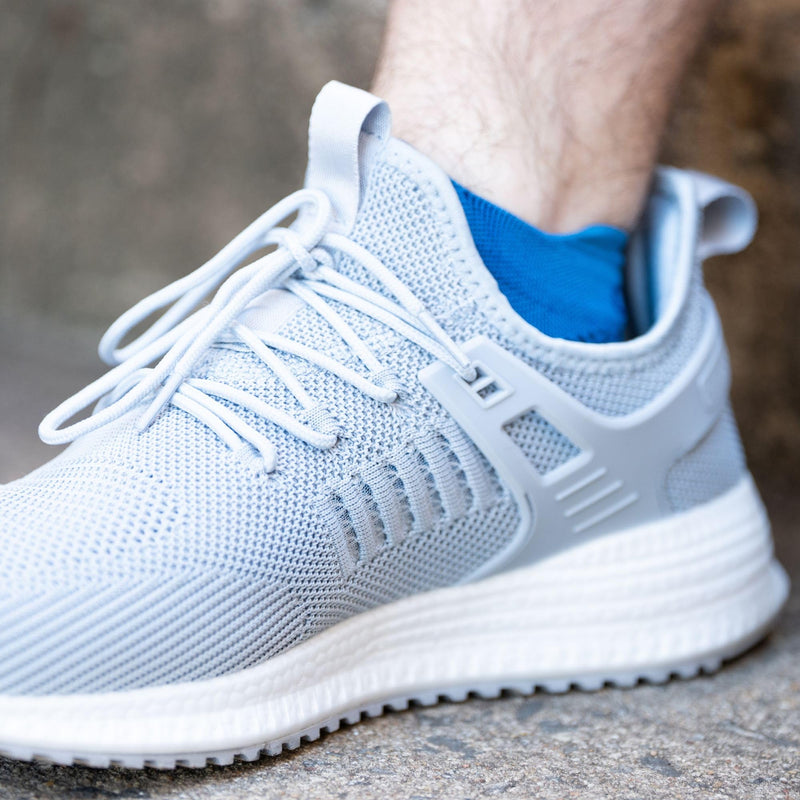 OS1st FS4 Plantar Fasciitis No Show Socks relieves plantar fasciitis, heel/arch pain and improves circulation Medium Blue