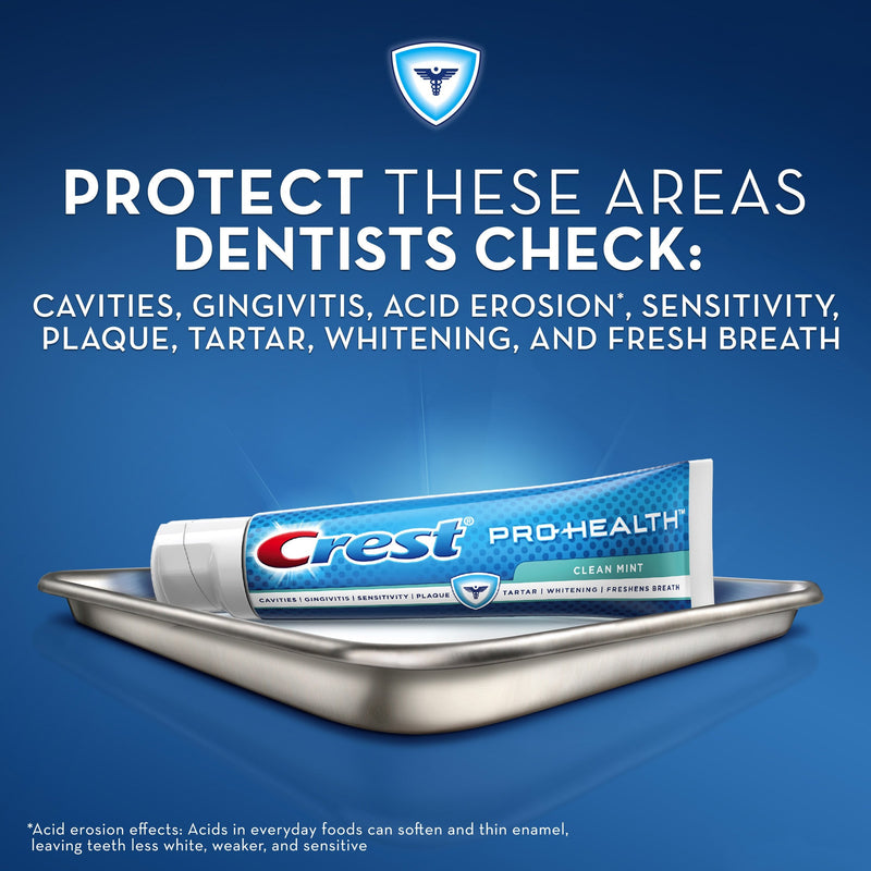 [Australia] - Crest Pro-Health Clean Mint Toothpaste, 4.6 oz (pack of 3) Old Version 