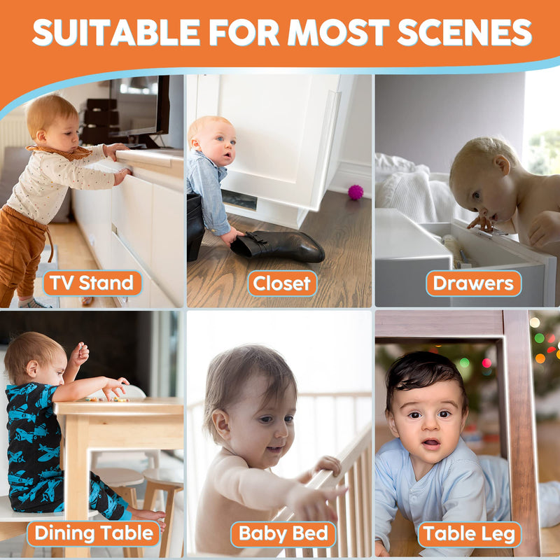 [Australia] - Baby Proofing, Edge Protector 100% Silicone, Soft Corner Protectors for Kids, Pre-Tape Adhesive Edge Guard for Kids Safety, Child Drawer Furniture Cabinet Bumper (3.3ft 0.6x0.6in(Width)) 3.3ft 0.6x0.6in(Width) 