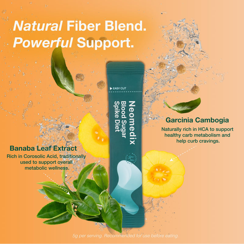 [Australia] - Fiber Supplement ‚Äì Plant-Based Fiber Bead Blend for Digestive Wellness, Craving Control & Daily Balance ‚Äì with Psyllium Husk, Chicory Root,Garcinia Cambogia & Banaba Leaf ‚Äì 30 Packs 