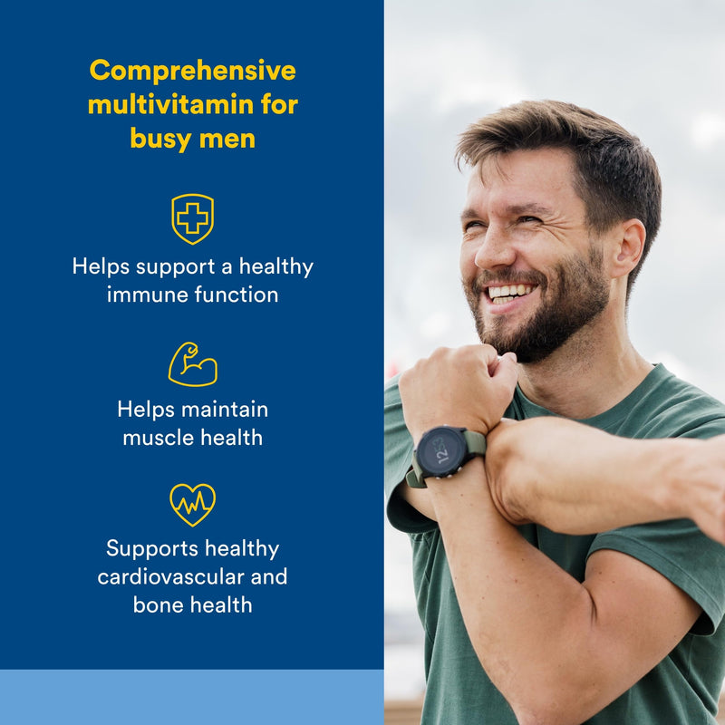 Natural Factors, Men's Multivitamin & Mineral, 1 Serving Contains Nutrition Equivalent to ½ lb of Veggies, 60 Tablets 60 Count (Pack of 1)