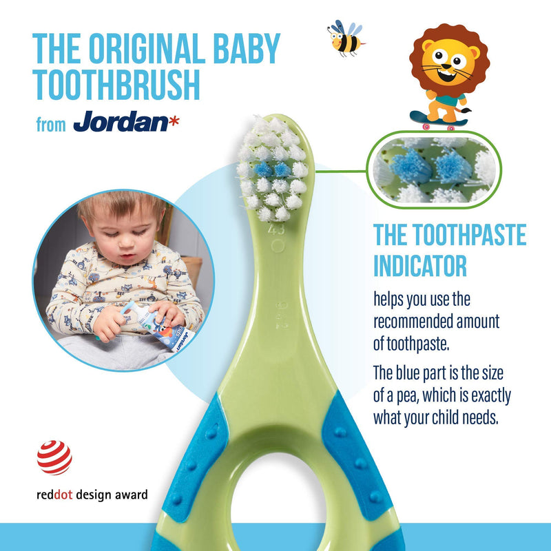 Jordan* | Step 1 + Step 3 Toothbrush Pack | Pack of Toothbrushes for Babies 0-2 Years and Children 6-9 Years Old | 4 + 4 Units