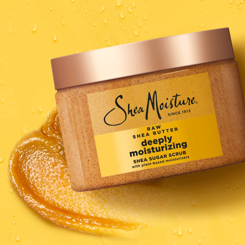 [Australia] - SheaMoisture Shea Sugar Body Scrub For Moisturize And Restore Dry Skin Raw Shea Butter Deeply Moisturizing Body Scrub With 24h Shea Moisture Nutrients 12 oz 