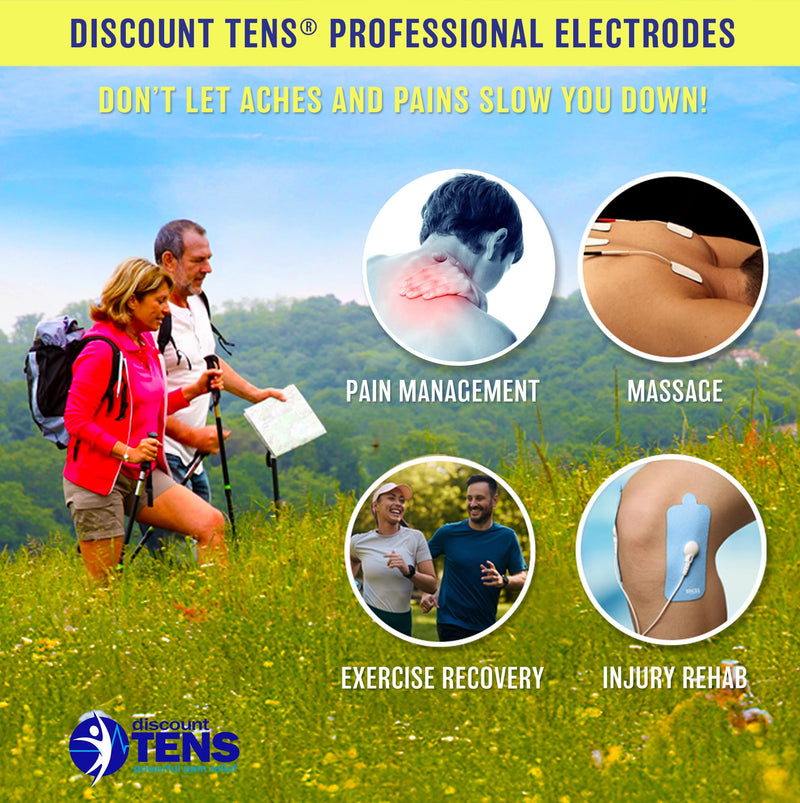 Discount TENS Deluxe Kit Compatible with TENS 7000, 28 Pads | Includes 20 2 x 2 inch pads, 8 2 x 4 inch pads, lead wires, port doublers and ear clips Deluxe Assortment