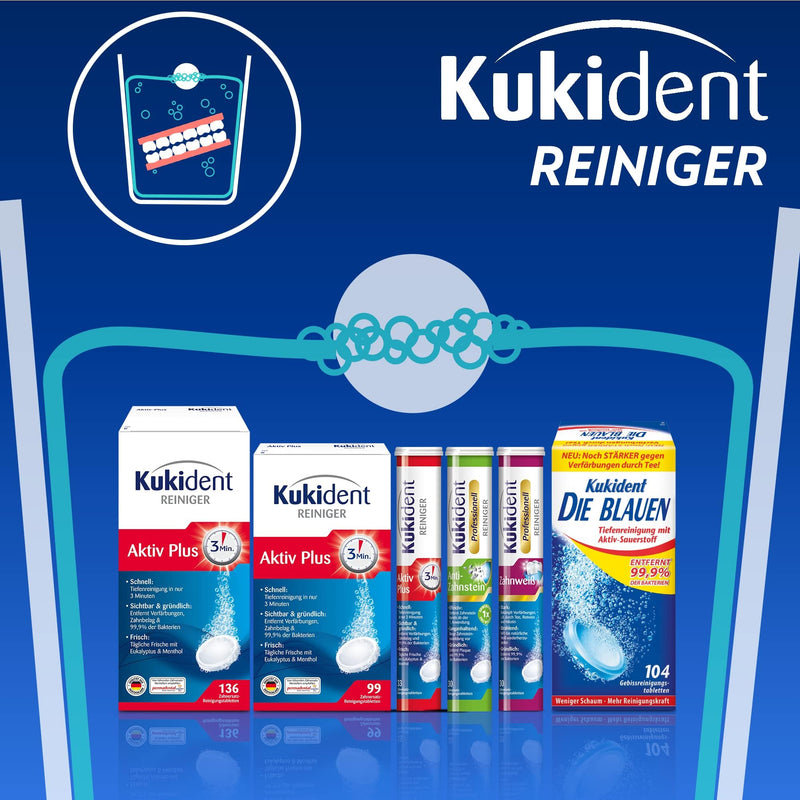 [Australia] - Kukident Professional Anti-Tarter - 3x30 denture cleaning tablets for the teeth 