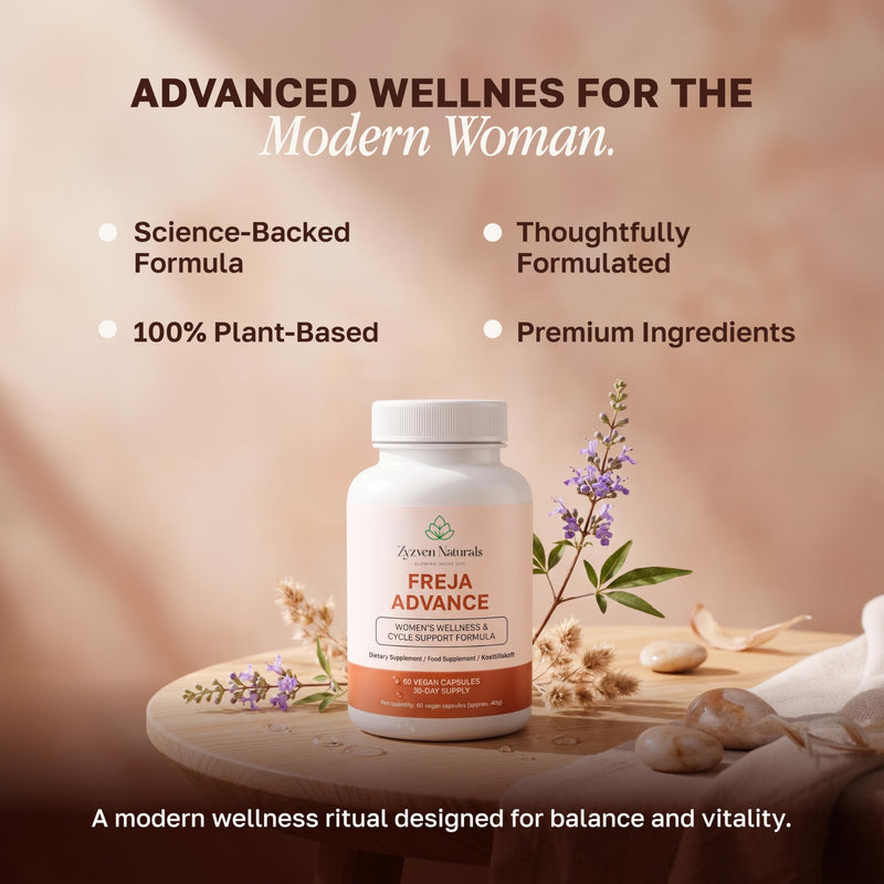 Zyzven Naturals Freja Advance – Women’s Botanical Supplement with Myo-Inositol, Chaste Berry, Shatavari, NAC, Turmeric & Zinc – Hormonal & Metabolic Support – Vegan Capsules – 60 Capsules