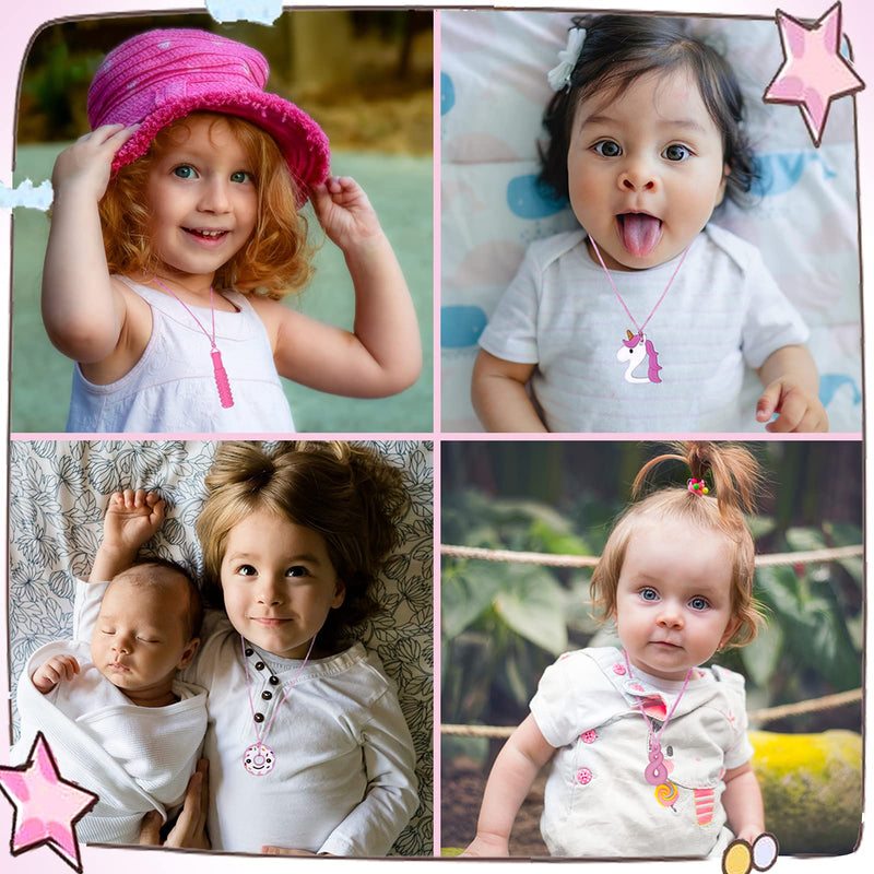 [Australia] - Chewy Necklaces for Sensory Kids Girls, Chew Necklaces for Sensory Kids with ADHD,SPD, Chewing, Teething or Special Needs, Autism Chew Toys Sensory for Kids Adult Reduce Anxiety Fidgeting 