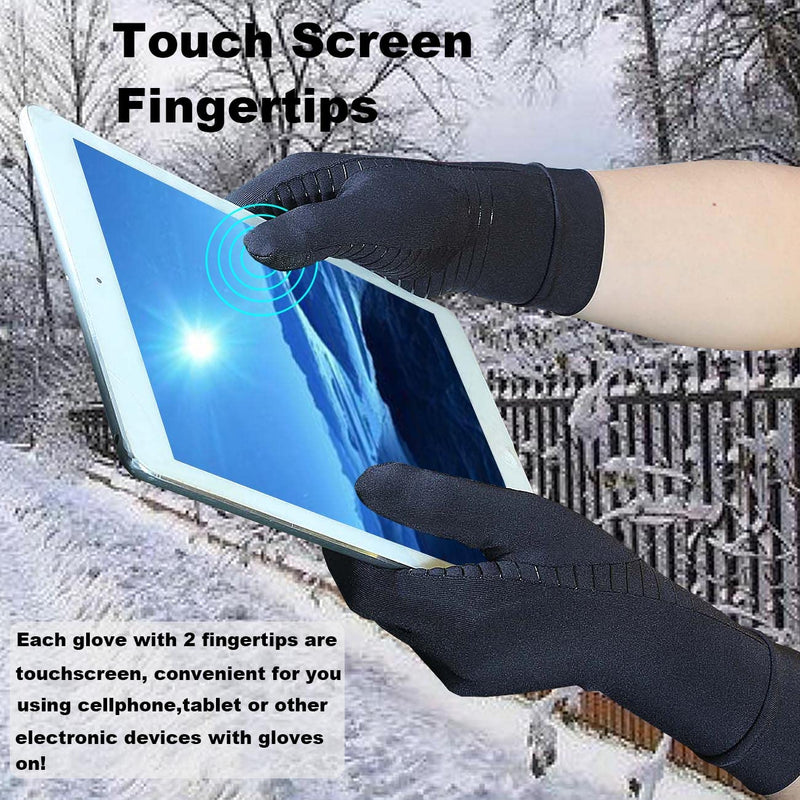 [Australia] - 2 Pairs Full Finger Copper Arthritis Gloves with Touchscreen Tip, Compression Gloves for Women Men, Relief for Rheumatoid, Osteoarthritis, Carpal Tunnel, Hand Pain, Tendonitis, Computer Typing (M) M(2 pairs) 