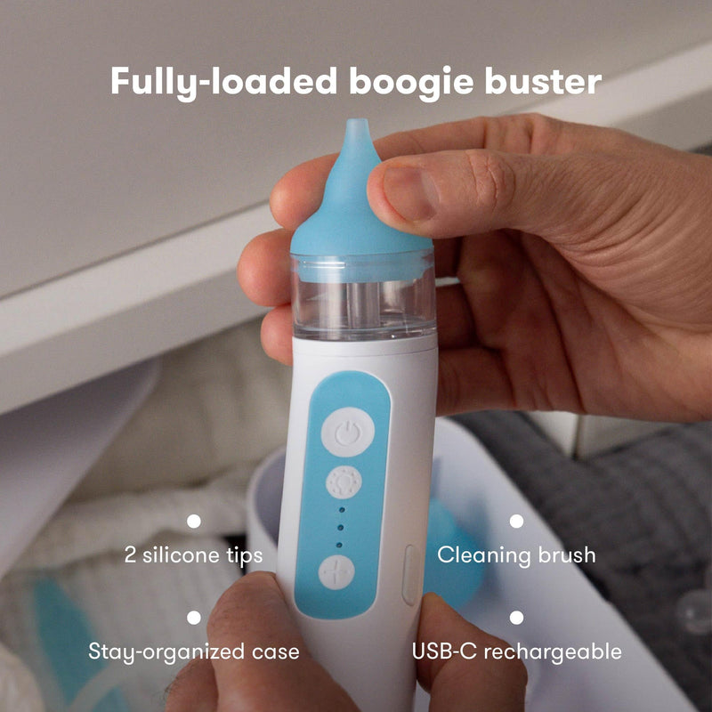 [Australia] - Frida Baby Electric NoseFrida Nasal Aspirator for Baby, Nose Sucker for Baby & Toddler, Upgraded Nasal Aspirator for Congestion + Allergy Relief with 3 Suction Levels, 2 Silicone Tips, USB 