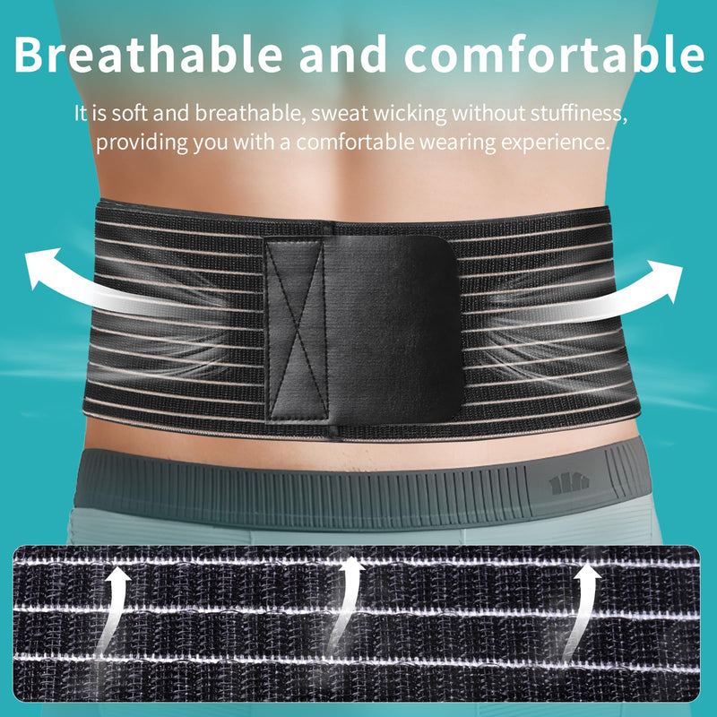 Umbilical Hernia Belt for Men and Women,Abdominal Support Binder with Compression Pad, Belly Button Umbilical Hernia Belts for Men(XXL) XX-Large