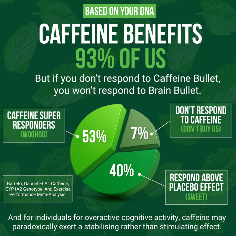 160mg L-Theanine + 80mg Caffeine Chews – Mint Matcha Flavour, Increases Productivity, Mental Clarity, Alertness | 1 Bag - 40 Servings | Brain Bullet | Energy Gum & Focus Gummy Upgrade 1 Bag - 40 Chews