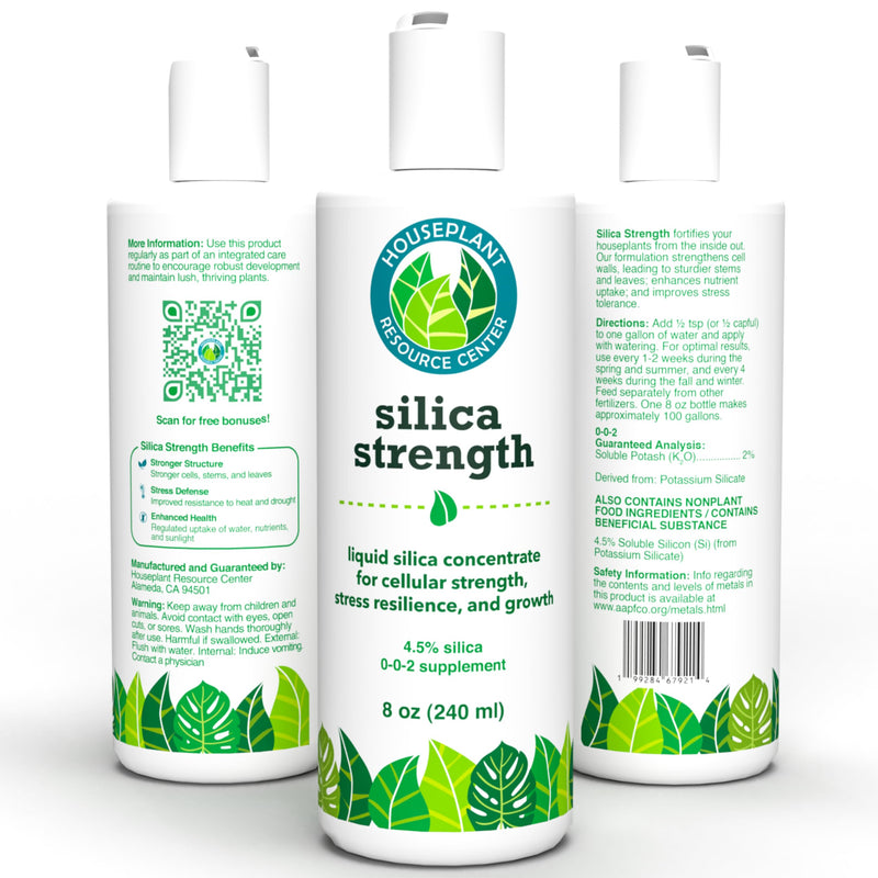 [Australia] - Silica Strength Plant Supplement ‚Äì Strengthens Stems, Supports Upright Leaves & Improves Stress Resilience | Ready-to-Use 4.5% Liquid Concentrate for Houseplants | 8 oz | Makes 96 Gallons 