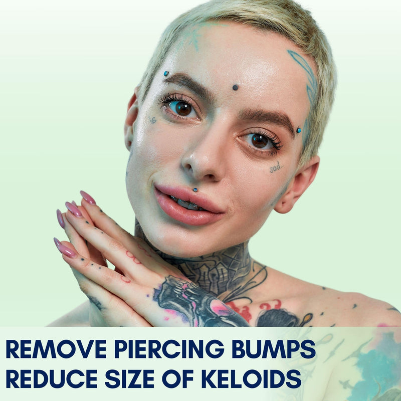 BodyJ4You Piercing Bump Treatment Keloid Bump Removal | Nose Piercing Cleaner Ear Piercing Cleaning Solution | Bump Shrinking Drops Keloid Bump Removal | Aftercare Piercing Solution | 0.33 Fl Oz 0.33 Fl Oz (10ml)