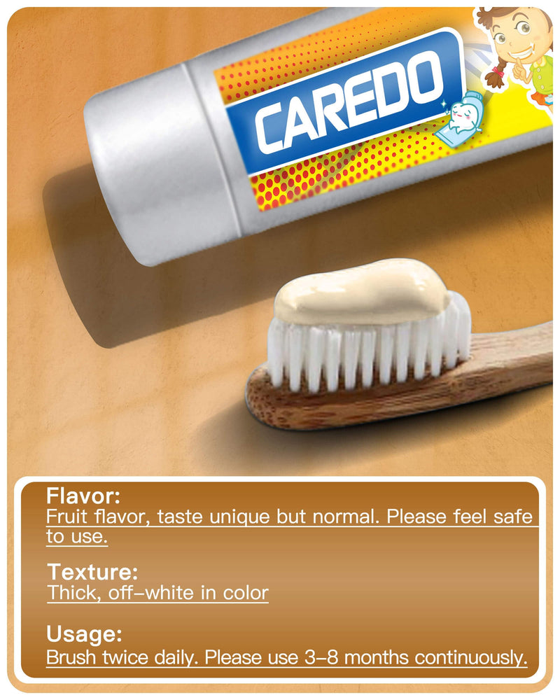 [Australia] - Kids Hydroxyapatite Toothpaste for Reversing Cavities, Fluoride-Free Home Cavity Repair, Safe Toddler & Baby Toothpaste for Enamel Repair, Tooth Decay Repair Remineralizing Treatment Fruity 2Tube 1.75 Ounce (Pack of 2) 