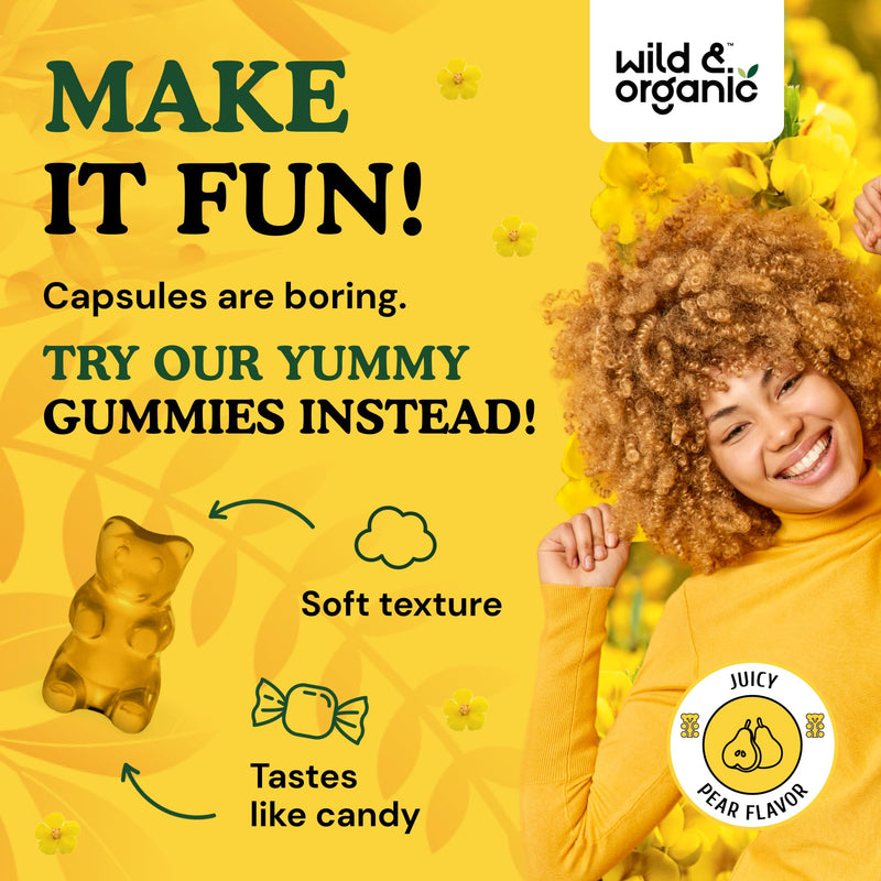 [Australia] - Mullein Gummies for Lung Cleanse and Detox 2000mg - Lung Support Supplement - Organic Mullein Leaf for Lung Health - Mullein Gummies for Lungs - 60 Mullein Leaf Gummies w/Pectin - Mullein Lung Detox 