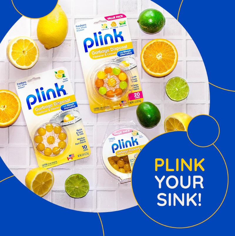 [Australia] - Plink Garbage Disposer Freshener and Cleaner, Sink Disposal Odor Eliminator, Easy-to-Use, Citrus Scents, 40 Capsules Lemon 40 Count (Pack of 1) 