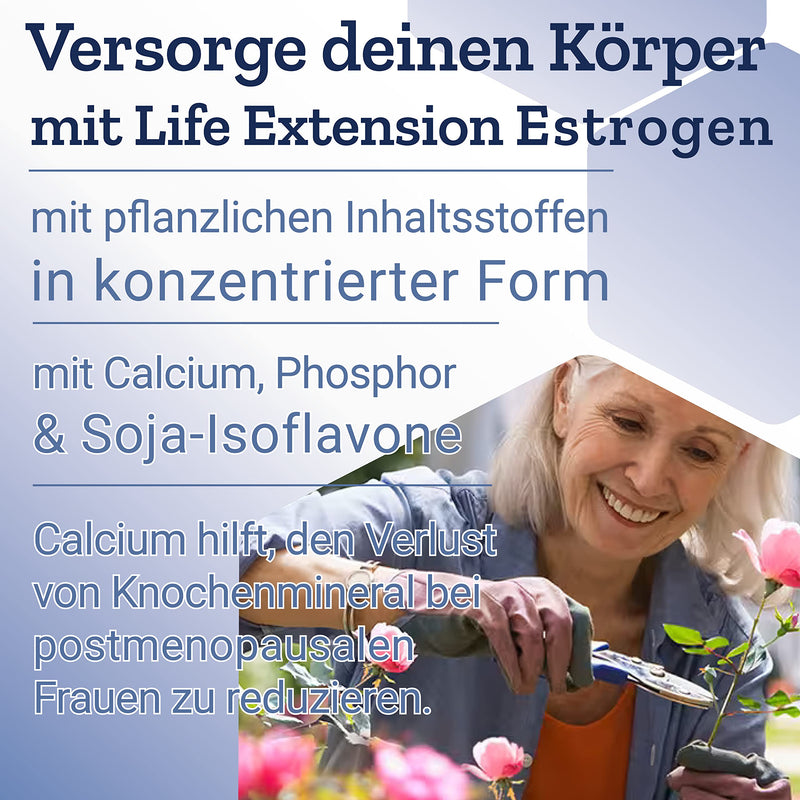 [Australia] - Life Extension Estrogen for Women - Estrogen for women - Herbal formula, 30 vegan tablets - With chasteberry & broccoli extract, monthly pack 