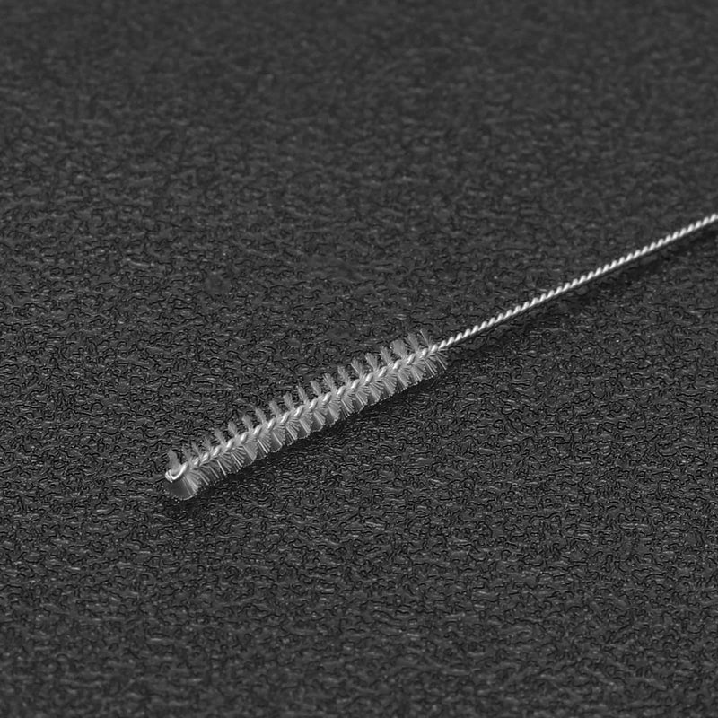 SG Store 10Pcs 2.5mm Hearing Aid Tube Brush Hearing Aid Cleanings Kits Aid Vent Brush for Cleanings Dredging Ventilation Hole Sound Guide Tube 60mm Length