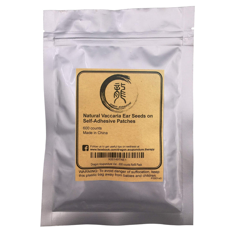 Dragon Acupuncture Ear Seeds 600 Counts Refill Pack (Pack of 2) 600 Count (Pack of 2)