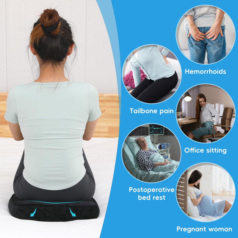 [Australia] - Donut Pillow Tailbone Pain Relief Bed Sore Pillow,Hemorrhoid Pillow,Butt Donut Cushion for Hemorrhoids,After Surgery,Pregnancy, Pressure Sores. 