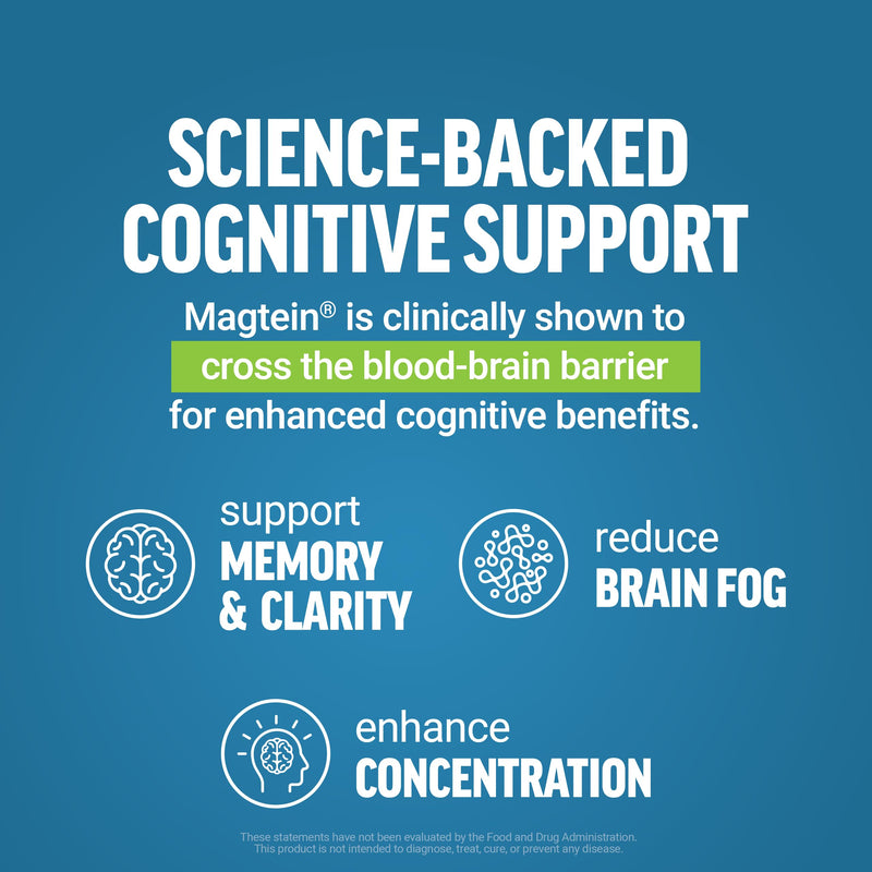 Force Factor Ultimate Magtein Magnesium L-Threonate 2000mg | Support Cognitive Function, Focus, Memory & Relaxation, Magnesium Threonate, Mixed Berry, 60 Soft Chews