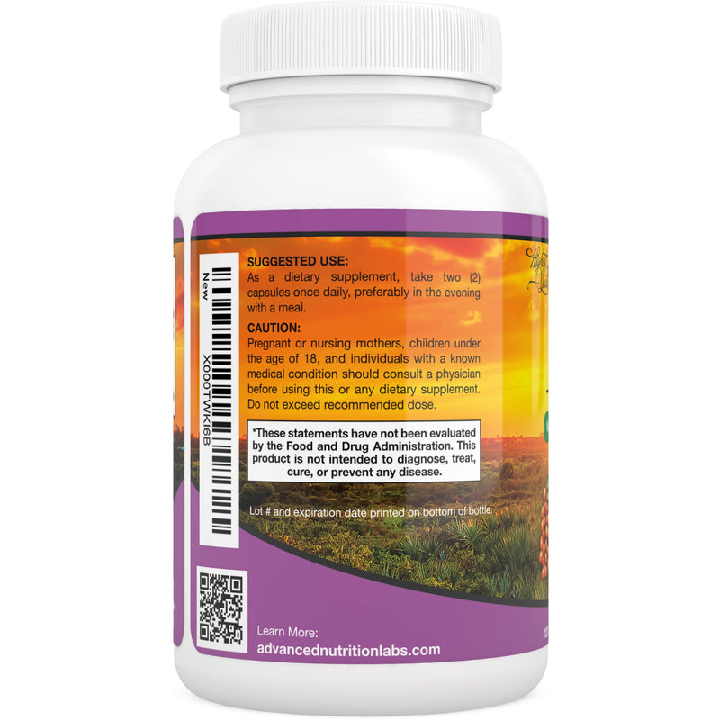 [Australia] - Saw Palmetto, 1500 mg, 120 Capsules, plus Extract for women and Men 