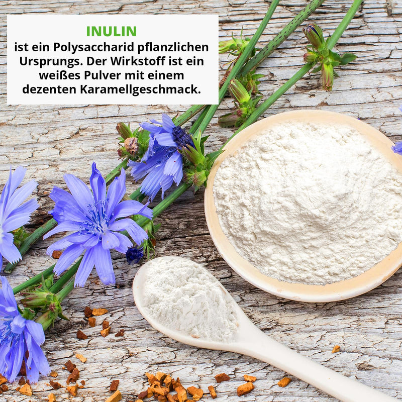 [Australia] - EWL Natural Products Inulin Powder│Quality product controlled and bottled in Germany │1100g from the chicory root Fiber powder Inulin powder Laboratory-tested quality 220 portions (pack of 1) 