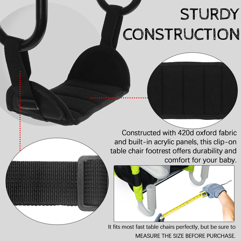 [Australia] - Adjustable Baby Footrest Compatible with Inglesina Fast Table Chair Portable Footrest for Baby Clip-On Table Chair Toddler Footrest for Hook-On Table Chair Footrest for Baby Fast Table Chair 