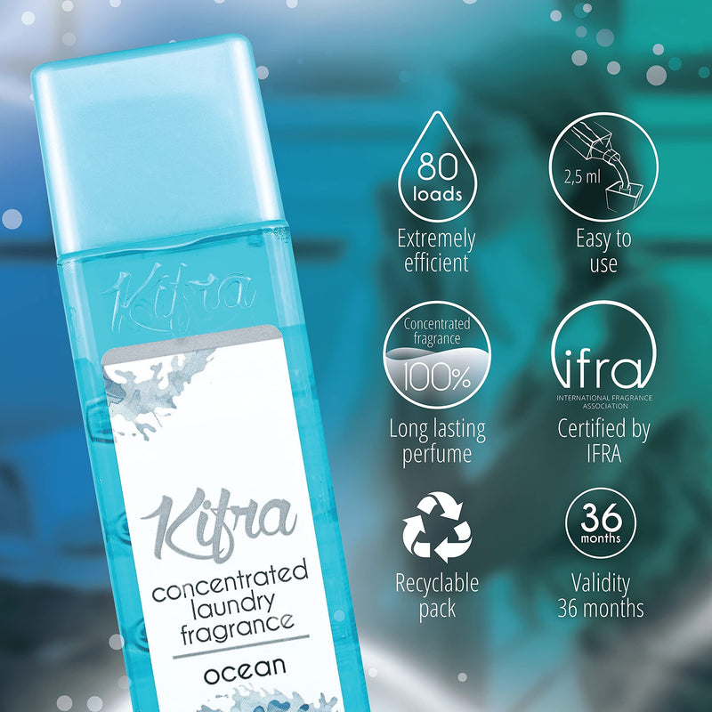 [Australia] - KIFRA OCEAN Concentrated Laundry Fragrance 6.76 Fl Oz 200ml 80 Washing Cycles 