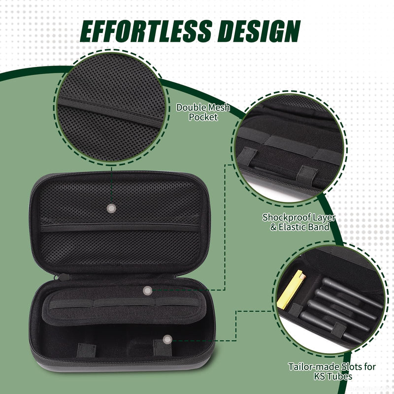 [Australia] - Smell Proof Bag, Smell Proof Stash Bag with 4 KS Tubes Odor Proof Bag, Smell Proof Bags For Travel, Smell Proof Bag Fit in Pocket and Gift for Men/Women (Black) Black 