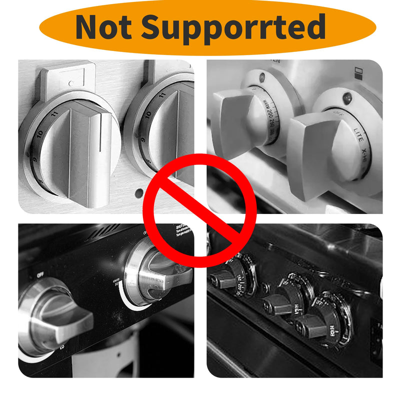 [Australia] - 5 + 1 Packs Stove Knob Safety Covers for Child, Childproof Oven Door Lock, Baby Proofing Kitchen Gas Range Oven Knobs Locks, Black 