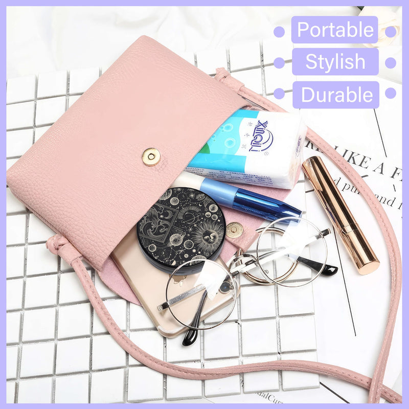 [Australia] - LRITER Contact Lens Case, Portable with Mirror, a Variety of Patterns and Shapes to Choose from, Auitable for Daily Makeup Office Travel Outdoor Use (Black Universe) Black Universe 
