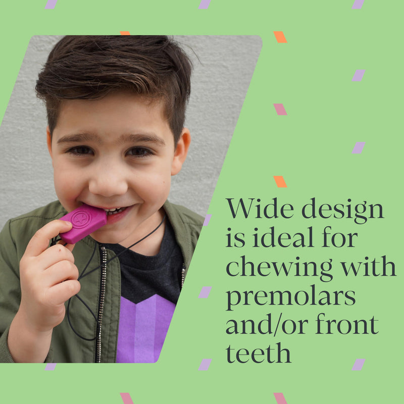 [Australia] - ARK Super Star, Chew Necklaces for Sensory Kids and Adults, Oral Fidget for Autism, ADHD, SPD, Anxiety, Medical-Grade Sensory Chew Necklace, Standard, Softest, Red 