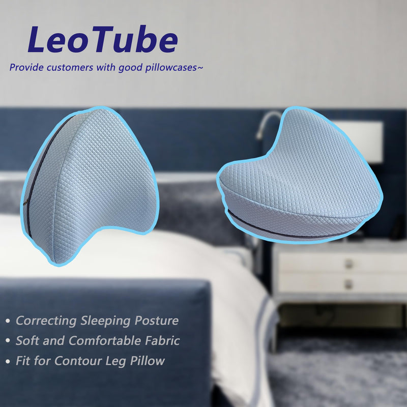 [Australia] - Replacement Pillow Cover for Contour Legacy Leg & Knee Foam Support Pillow-Cover ONLY (Blue) Blue 