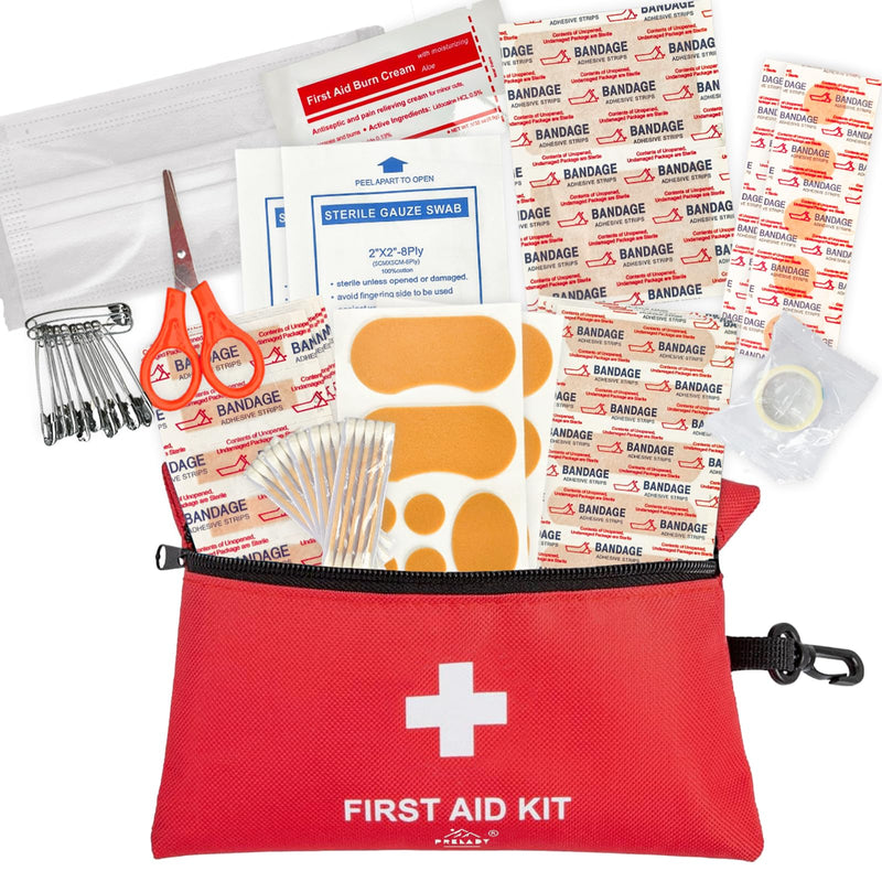 [Australia] - 152 Piece Small First Aid Kit, Travel Size First Aid Kit TSA Approved, International Travel Essentials, Hiking Med Kit for Backpack 
