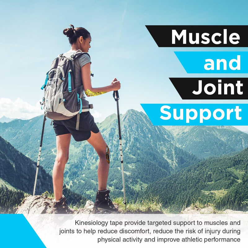 [Australia] - OK TAPE Hypoallergenic Digtal Printed Kinesiology Tape, Elastic Sports Athletic Tape, 2 Rolls, 2in√ó16.4ft Uncut Roll-DIY Diy 