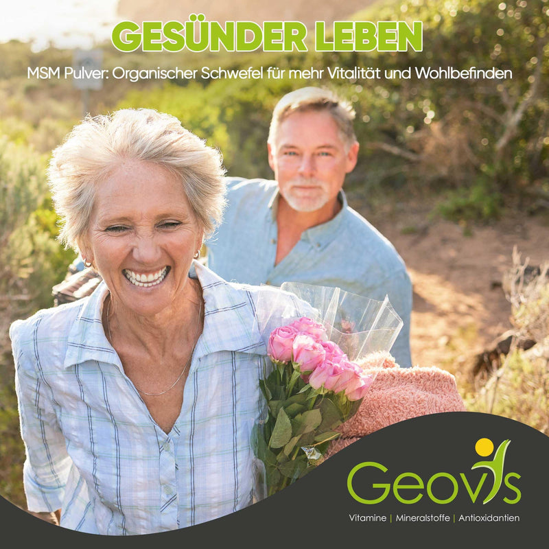 [Australia] - Geovis MSM powder 500g - organic sulfur - high dose 99.9% pure methylsulfonylmethane - VEGAN - dietary supplement 1 kg (pack of 1) 