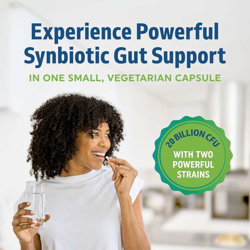 [Australia] - Probiotic & Prebiotic Capsules | Pre & Pro Biotics for Synbiotic Gut Health & Bloating Relief for Women & Men | Enzyme with Probiotics for Digestive Health | 20 Billion CFU | Vegetarian | 60 Ct. 