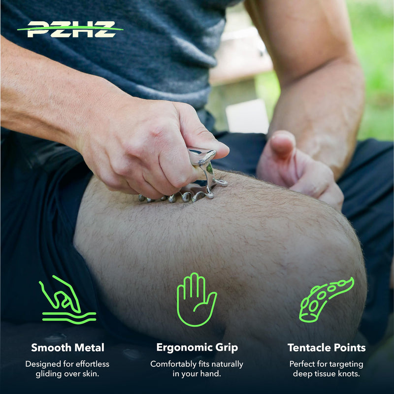 [Australia] - PZHZ® Fascia Massage Tool Blaster for Deep Tissue, Muscle Knots,Cellulite, Myofascial Release & More – All-in-One Full Body Tension Relief, Back & Neck Massager 