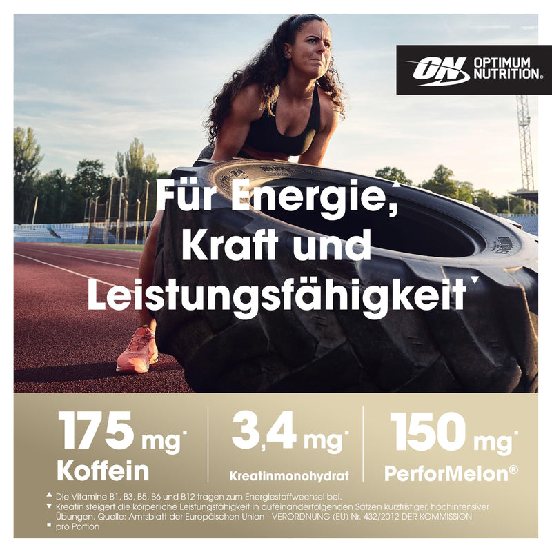 [Australia] - Optimum Nutrition Gold Standard Pre Workout Powder, dietary supplement with creatine monohydrate, beta alanine, caffeine and vitamin B complex, kiwi flavor, 30 servings, 330 g 