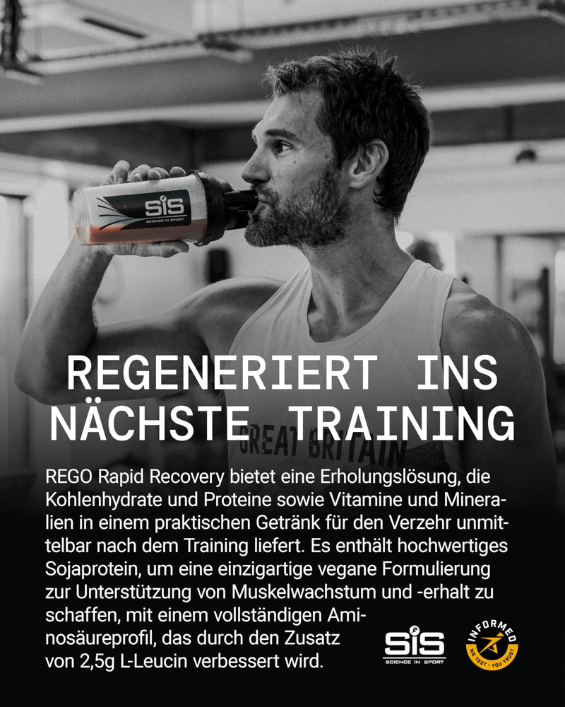 [Australia] - Science in Sport Rego Rapid Recovery Powder 1.5kg Chocolate Vegan - Regenerating Drink Powder with Carbohydrates, Proteins, Electrolytes, Vitamins and Minerals, Supports Effective Training 30 Servings (Pack of 1) 