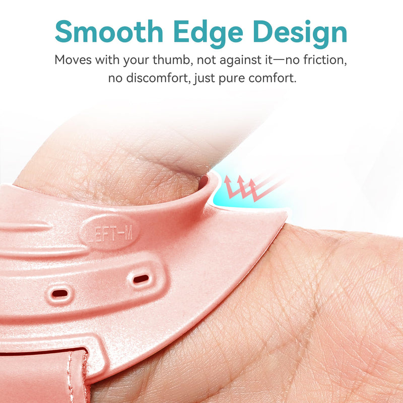 FORTEMOTUS CMC Thumb Brace, Upgrade Thumb Splint for CMC Joint Pain Relief and Support, Osteoarthritis, Tendonitis, Arthritis, CMC Joint Thumb Arthritis Brace: for Women Men (Pink, Right Hand, Medium) Pink - Right Hand