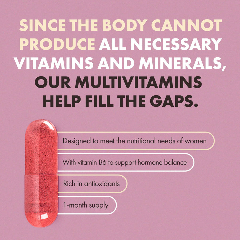 Incite Nutrition Women’s Multivitamins. 60 Capsules. Daily Formula with 22 Essential Vitamins & Minerals + CoenzymeQ10. Immune Support, Energy, Bone Health, Hormone Harmony. Suitable for Vegetarians 60 count (Pack of 1)
