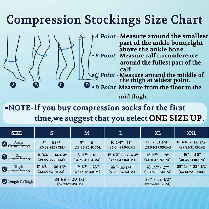 [Australia] - 15-20 mmHg Medical Compression Stockings for Women and Men Thigh High Dot-Top Open Toe Socks for Varicose Vein Swollen legs Travel Flight Pregnant(Beige,L) Beige Large 