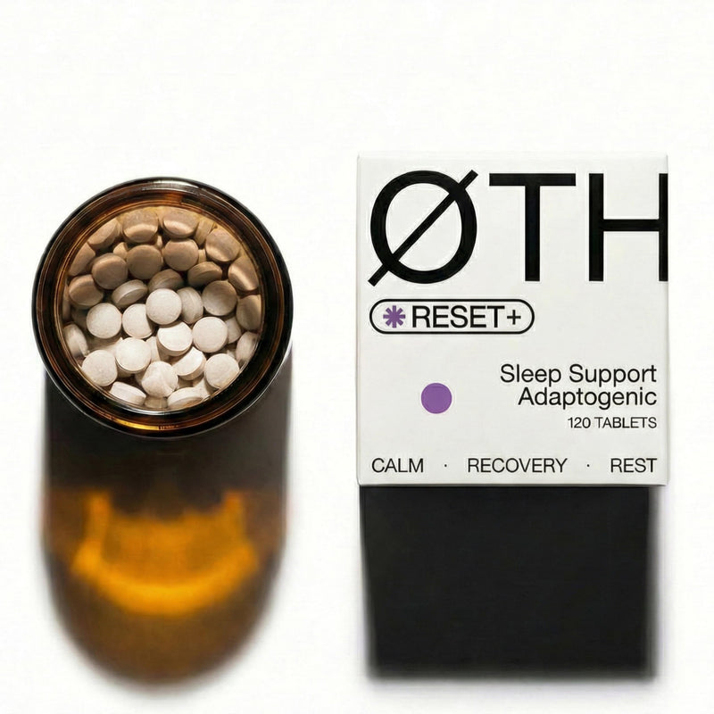 ØTHERS Reset+ Sleep Support 6-in-1 Adaptogenic Supplement | Magnesium L-Threonate, KSM66 Ashwagandha, Apigenin L-Theanine & Kanna | 120 Vegan Micro Tablets | UK Made