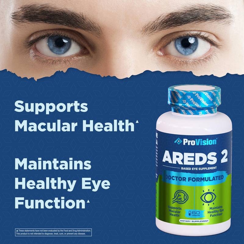 [Australia] - Provision AREDS 2 Eye Vitamins - Enhance Vision Supplements - Lutein Zeaxanthin Vision Complex - 60 Eye Supplement Capsules 