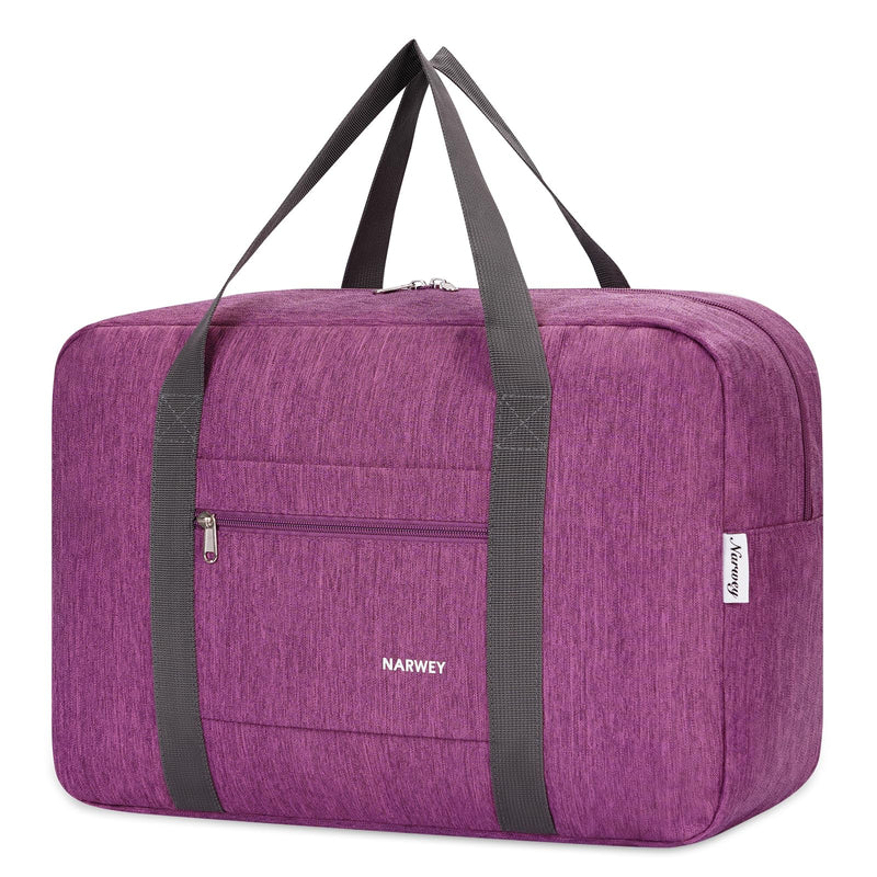 Narwey Personal Item Bag Travel Duffel Bag with Clear Travel Makeup Bag