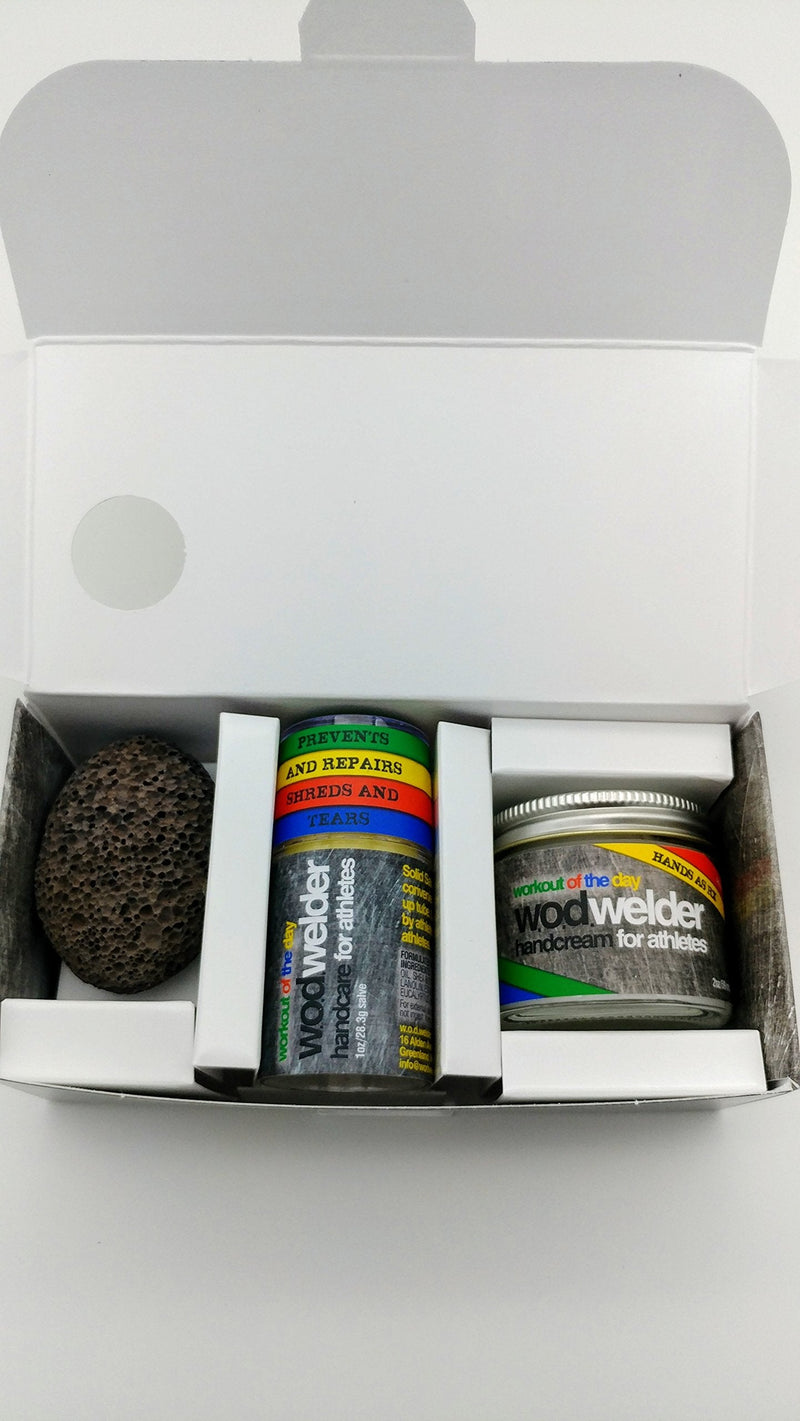 [Australia] - w.o.d.welder 3 Step Handcare Kit - Callus Pumice, Moisturizing Cream and Salve 