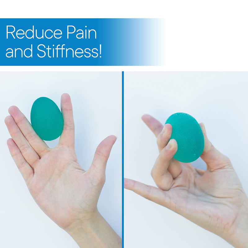 [Australia] - RMS 4-Pack Hand Exercise Balls - Physical & Occupational Therapy Kit for Strengthening Grip & Reducing Stiffness - Arthritis Pain Relief Exerciser for Rehabilitation, Fidget, Stress Relief 