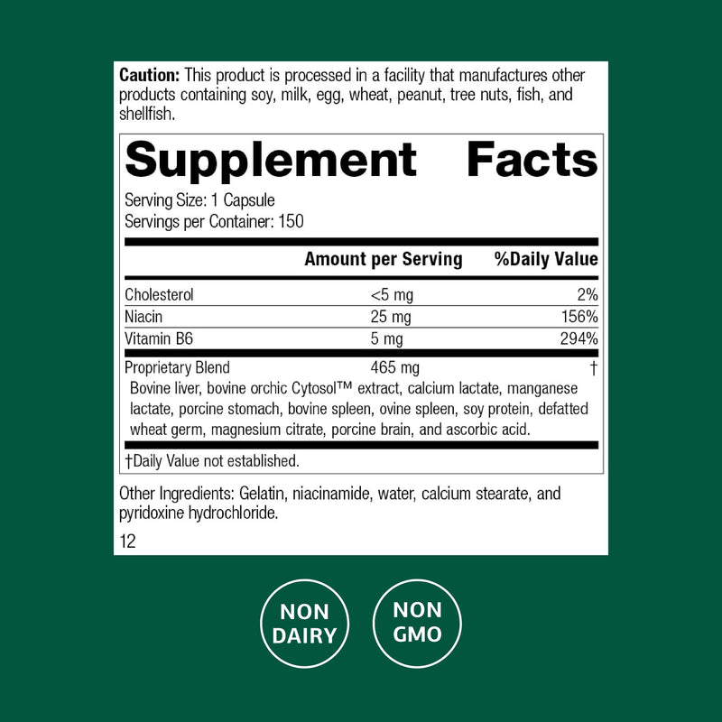 Standard Process - Orchex - 150 Capsules 150 Count (Pack of 1)
